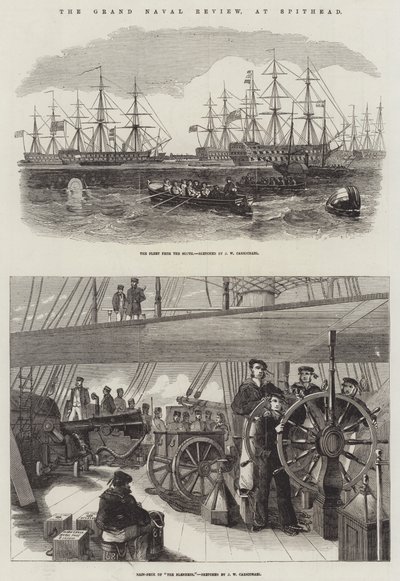 La Gran Revista Naval, en Spithead de John Wilson Carmichael